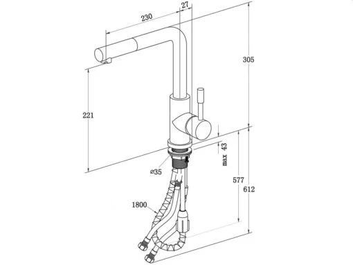 Villeroy & Boch Steel Shower - Keukenkraan Met Uittrekbare Sproeikop, Antraciet 96970105 -Philips Verkoop 012dede97b7ce6341609e8fd