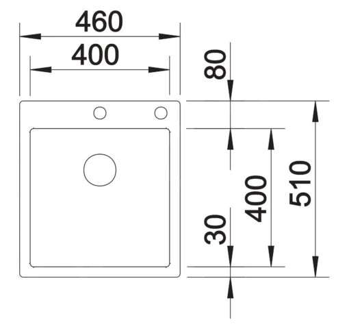 Blanco Claron 400 - Spoelbak, 460x510 Mm, InFino, Rvs 521632 -Philips Verkoop 177f0d9561ef135abe7a6501