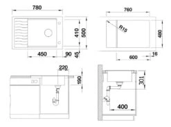 Blanco Elon XL 6 - Silgranit Spoelbak, 780x500 Mm, Met Toebehoren, InFino, Zacht Wit 527069 -Philips Verkoop 1ce26c44f5d9be2697e50e8d