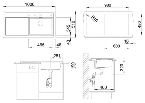 Blanco Zenar XL 6 - Silgranit Spoelbak, 1000x510 Mm, Met Draaiknopbediening, Antraciet 523994 -Philips Verkoop 2873d1e8731cd38ff40e5884