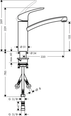 Hansgrohe Focus M41 - Keukenkraan, Chroom 31804000 -Philips Verkoop 3d6668f1c05c3e6081f20dc1