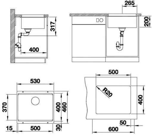 Blanco Etagon 500 - Silgranit Spoelbak, 530x460 Mm, Met Verschillende Niveaus, Wit 522231 -Philips Verkoop 517ca9a3f8b3a3a938b802bd