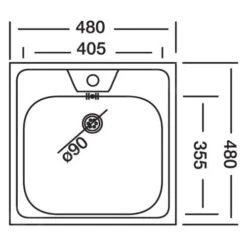 Alveus Allux - Spoelbak 480x480 Mm, Rvs 1074634 -Philips Verkoop 82882768c1609247f307ff74