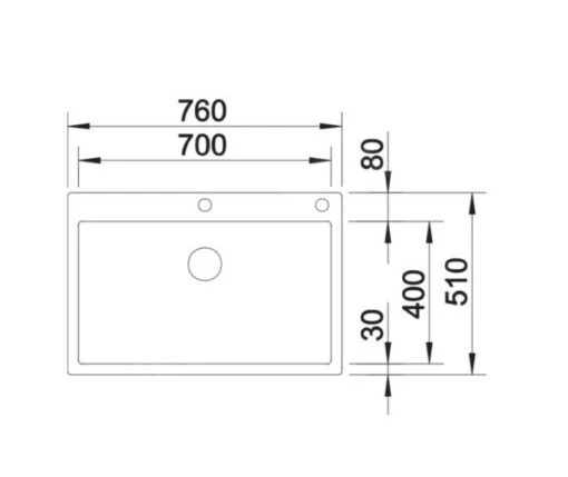 Blanco Claron 700 - Spoelbak, 760x510 Mm, InFino, Rvs Durinox 523394 -Philips Verkoop a7bde25acd51c314c431eb4b