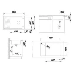 Blanco Elon XL 6 - Silgranit Spoelbak, 780x500 Mm, Wit 524848 -Philips Verkoop ace75ed2fdd0c1324964b077