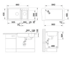 Blanco Metra 9 - Silgranit Spoelbak, 860x500 Mm, Grijs 527304 -Philips Verkoop bcfb16ff91aba61b1c6dbcca