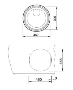 Blanco Rondosol - Spoelbak, Diameter 460 Mm, Geborsteld Rvs 513307 -Philips Verkoop e13b1ad448d4fd47e897d0eb