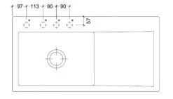 Villeroy & Boch Subway Style 60 - Keramische Spoelbak 100x51 Cm, CeramicPlus, Alpine Wit 336201R1 -Philips Verkoop eac895687a09df279ff68ebd