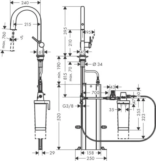 Hansgrohe Aqittura M91 - Keukenmengkraan Met Uittrekbare Uitloop En Filterfunctie, SBox, Mat Zwart 76800670 -Philips Verkoop f0aa33d53048686fd9bccbfc